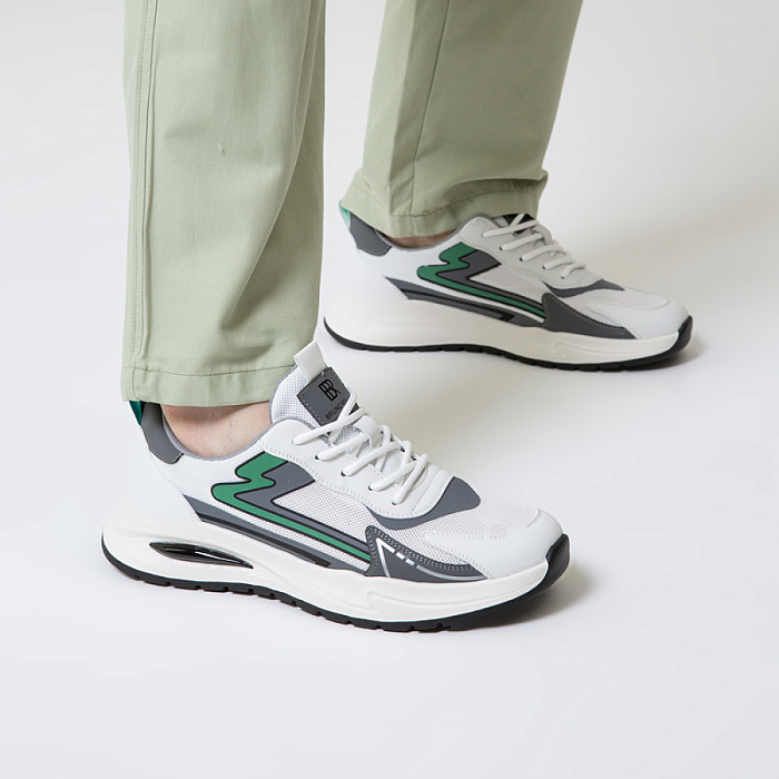 Мужские кроссовки BRUNO RENZONI  белые, артикул HG5007-8