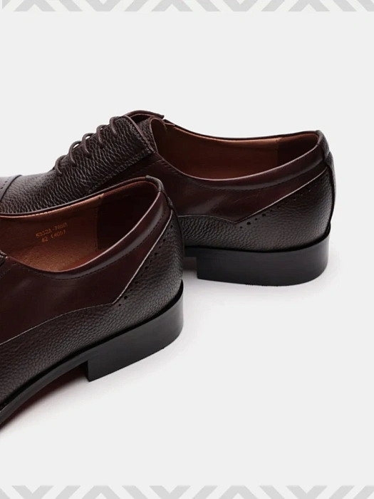 Мужские оксфорды BRUNO RENZONI  коричневые, артикул 5332A-789B