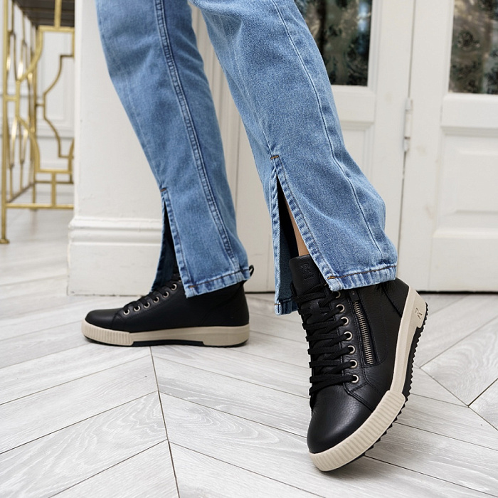 Женские ботинки basic RIEKER черные, артикул W0164-00