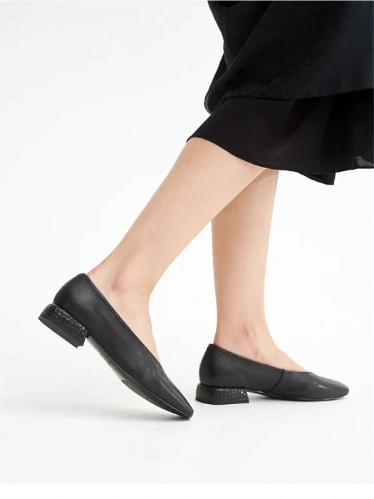 Женские балетки SOFIA-ALEXANDRA черные, артикул 38E-HF593-A