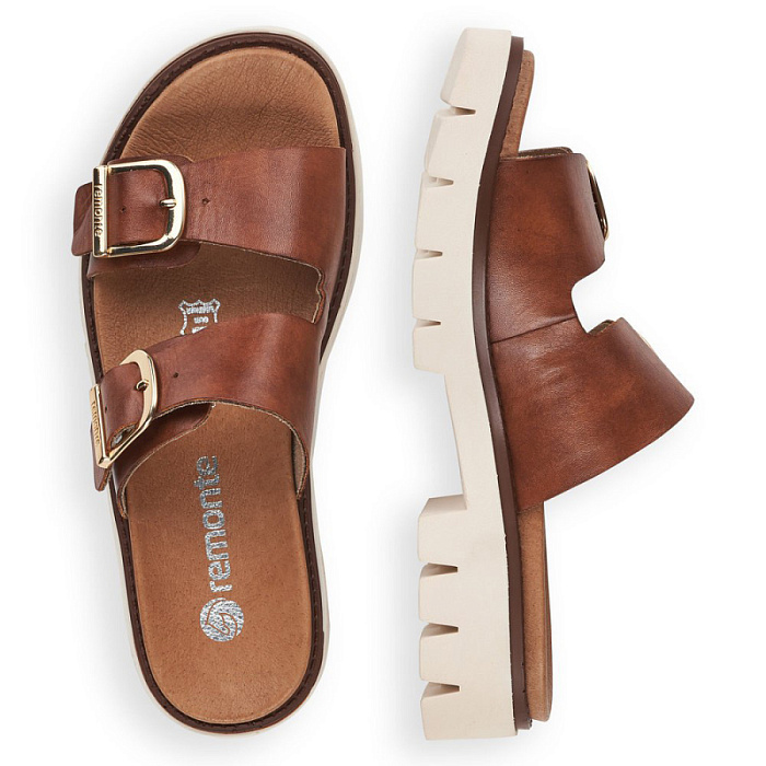 Женские сабо REMONTE коричневые, артикул D7953-24