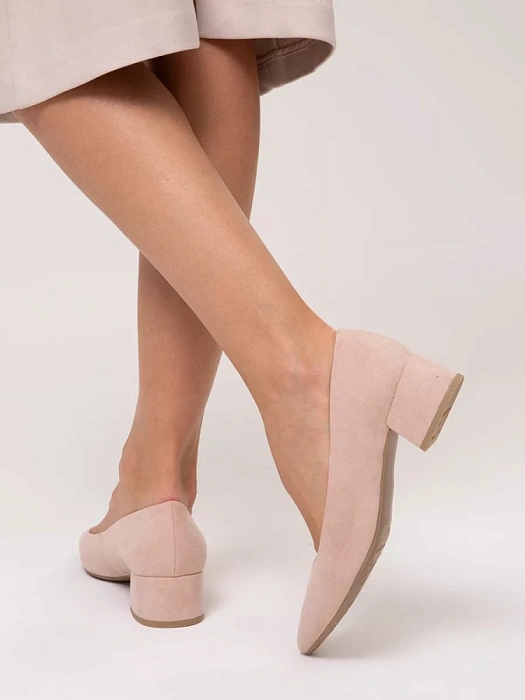 Женские туфли лодочки basic MARCO TOZZI бежевые, артикул 2-22300-41-560