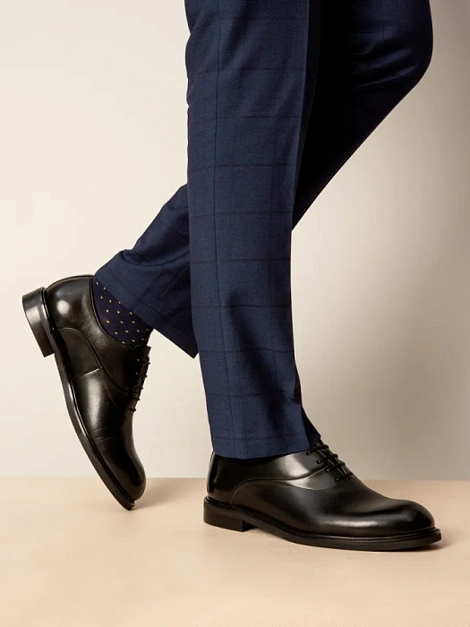 Мужские оксфорды BRUNO RENZONI  черные, артикул G288A-G32A-NP