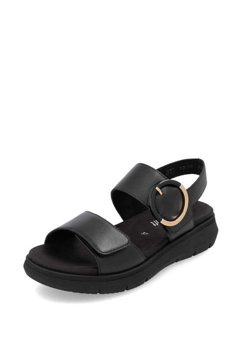 Женские босоножки  REMONTE черные, артикул D2K50-00