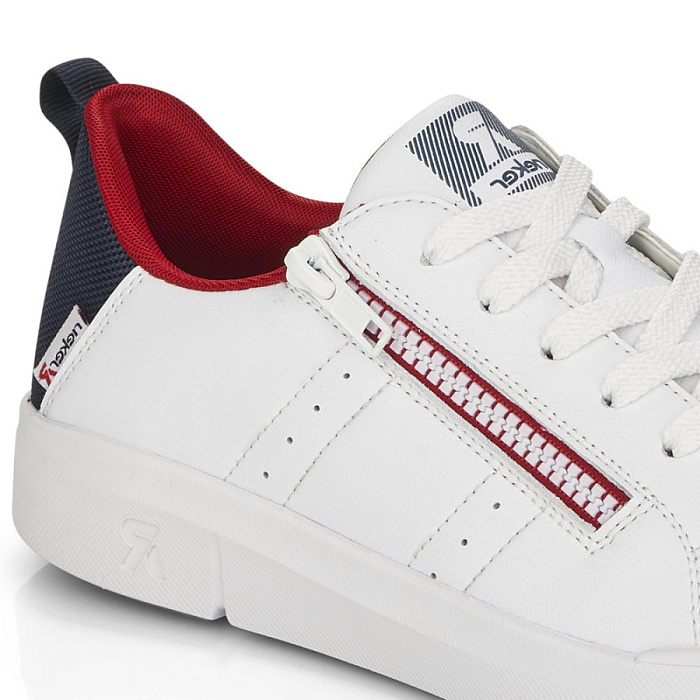 Женские кеды RIEKER белые, артикул 41906-80