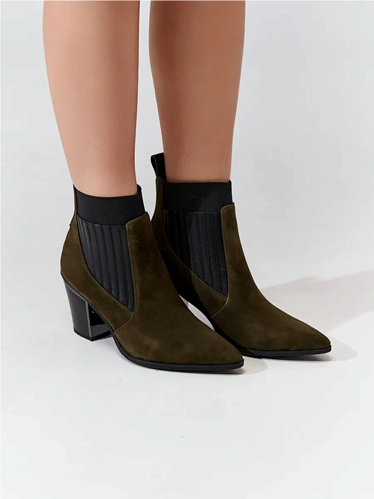 Женские ботильоны FEDERICA RODARI хаки, артикул 7E-3C509-60