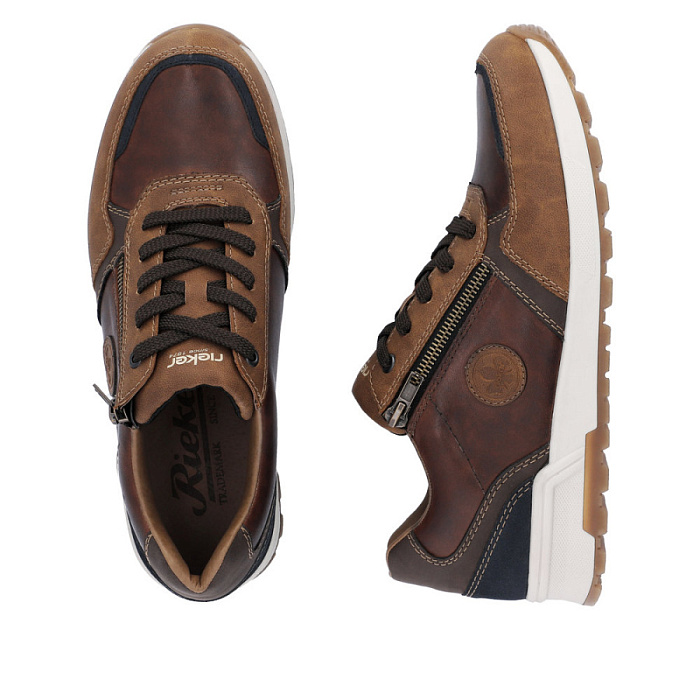Мужские кроссовки RIEKER коричневые, артикул 15130-25