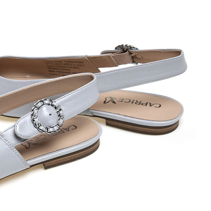 Женские слингбэки CAPRICE голубые, артикул 9-29402-42-849