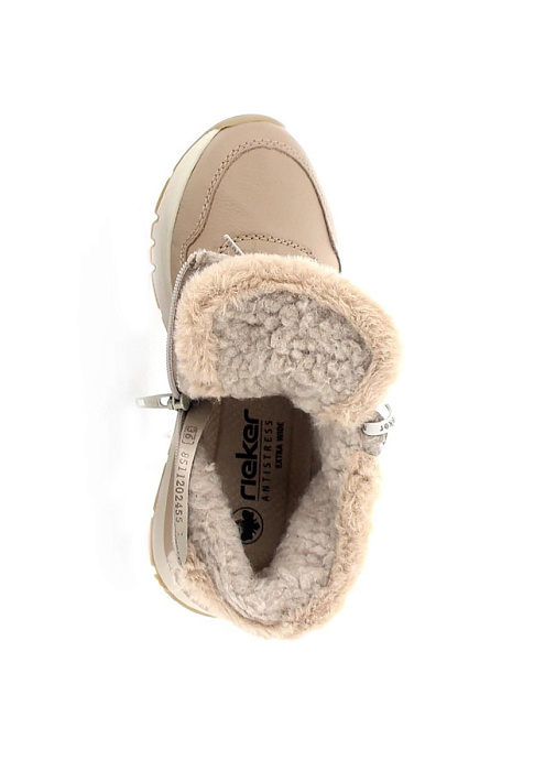 Женские кроссовки RIEKER бежевые, артикул M6606-20