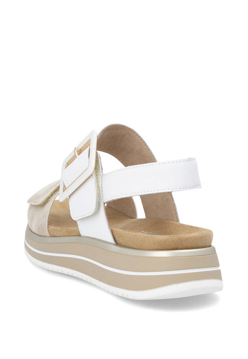 Женские босоножки  REMONTE белые, артикул D1J53-80