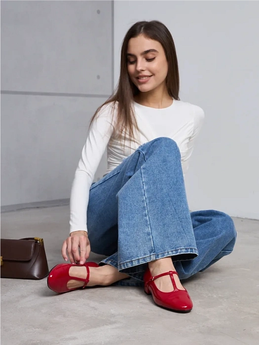 Женские туфли SOFIA-ALEXANDRA красные, артикул 38E-B133-25W