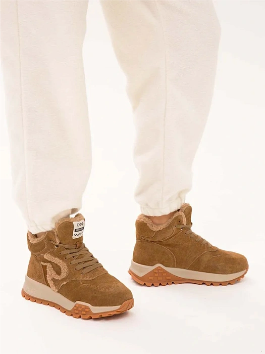 Женские кроссовки STROBBS коричневые, артикул F8479-17