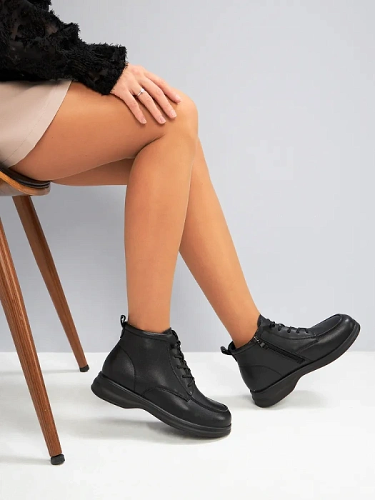 Женские ботинки eObuv черные, артикул DY25030712A