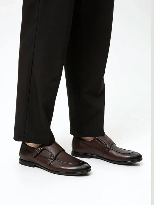 Мужские монки BRUNO RENZONI  коричневые, артикул BR16769-MB