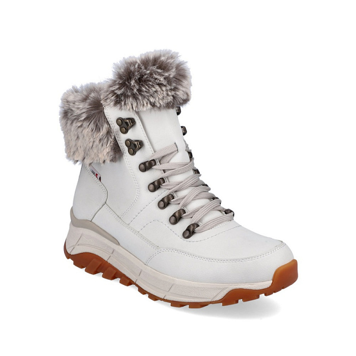 Женские ботинки basic RIEKER белые, артикул W0063-80