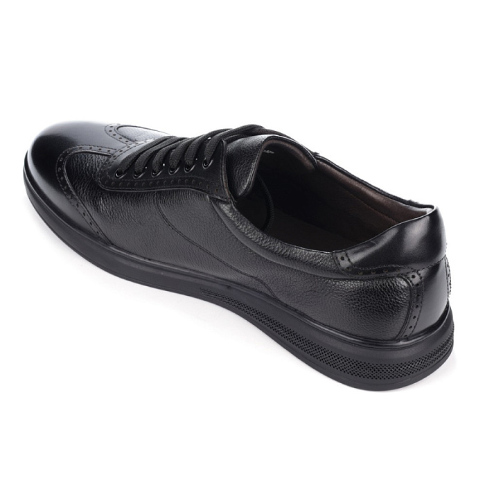 Мужские туфли basic BRUNO RENZONI  черные, артикул YS391A-H21F-NP