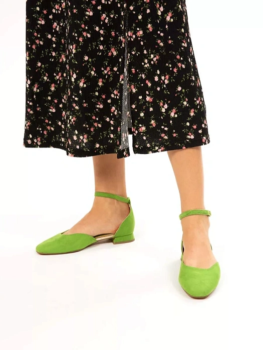 Женские туфли откр. basic MARCO TOZZI зеленые, артикул 2-22117-42-707