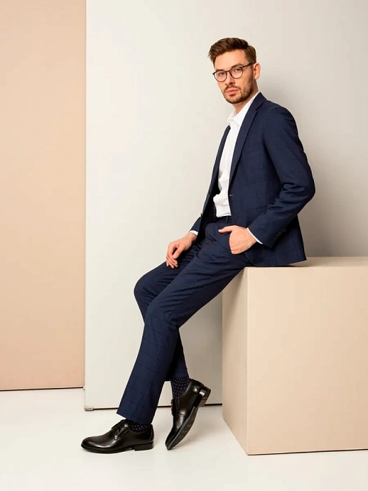 Мужские туфли BRUNO RENZONI  черные, артикул G189AB-G37A-BNP