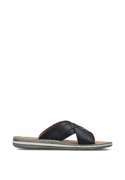 Мужские слайдеры RIEKER черные, артикул 21082-00