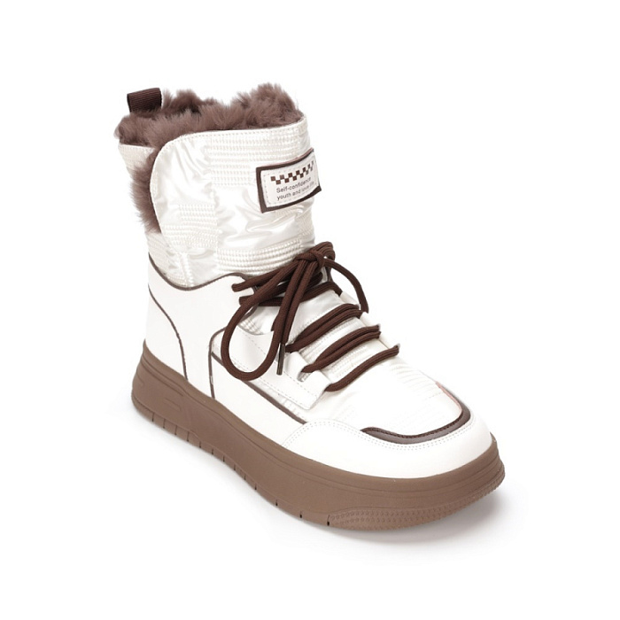 Женские ботинки basic FEDERICA RODARI белые, артикул 42E-H513-1B