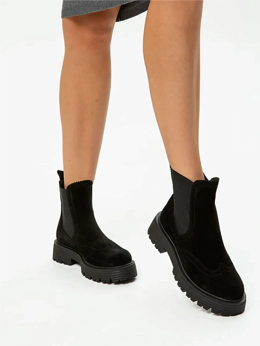 Женские челси eObuv черные, артикул EO-Q-1-24-11/black