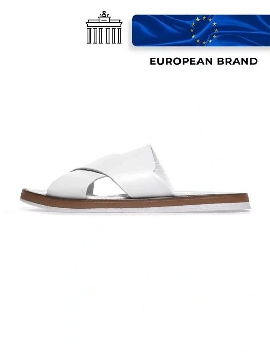 Женские сабо eObuv белые, артикул G-90-23-2