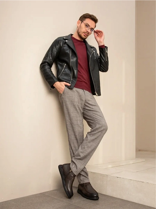 Мужские ботинки BRUNO RENZONI  коричневые, артикул 983X-17R-B12