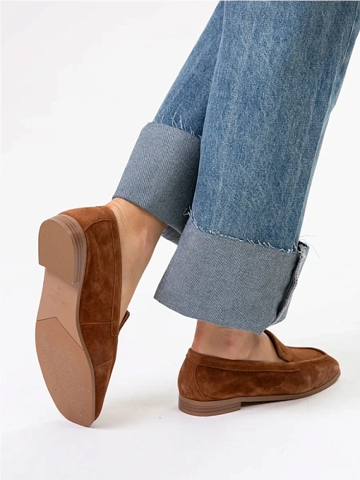 Женские лоферы SOFIA-ALEXANDRA бежевые, артикул 38E-HF695-A