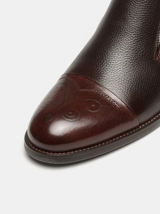 Мужские ботинки basic BRUNO RENZONI  коричневые, артикул 5332X-968B-R