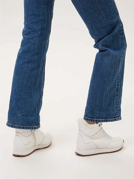 Женские ботинки Donna Daniella  белые, артикул NU412-011