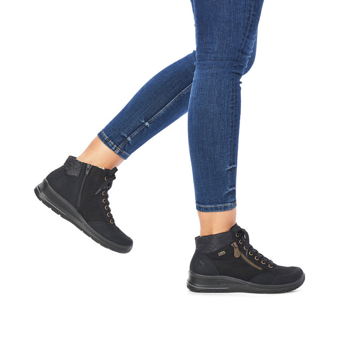 Женские ботинки RIEKER черные, артикул L7701-00