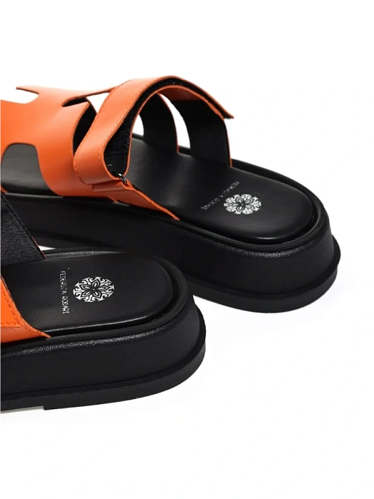 Женские сабо FEDERICA RODARI оранжевые, артикул 1623-7