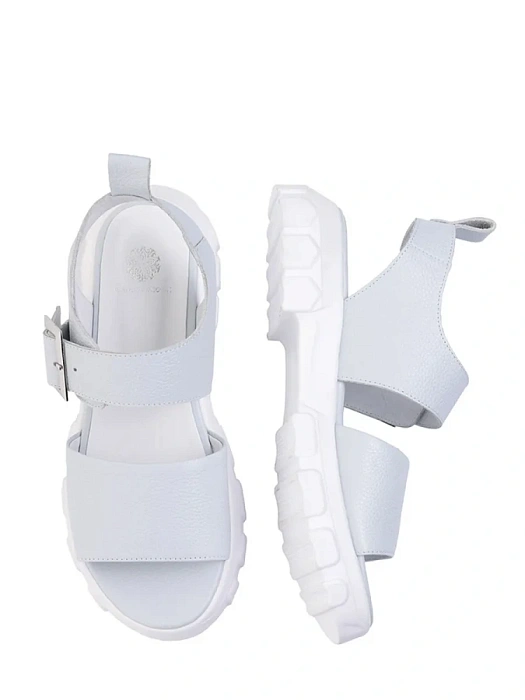 Женские босоножки  FEDERICA RODARI голубые, артикул 9053-3