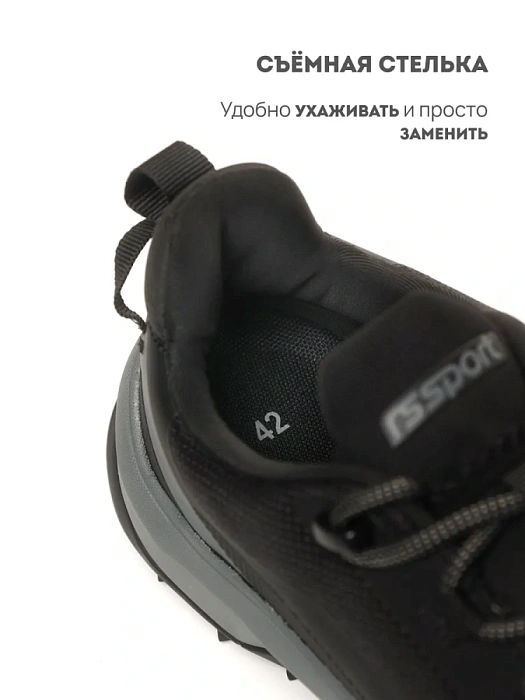 Мужские кроссовки RS SPORT черные, артикул LH232A88M-2/black/M