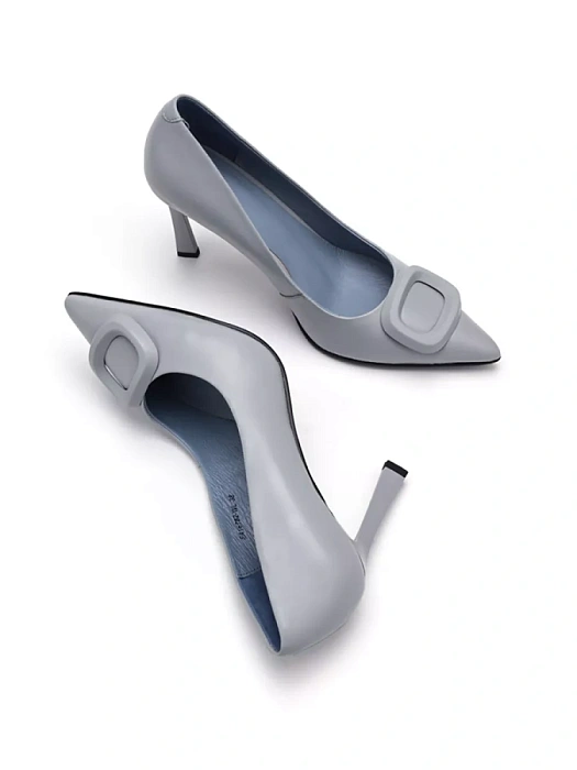 Женские туфли лодочки basic SOFIA-ALEXANDRA голубые, артикул SA16782-WL-1