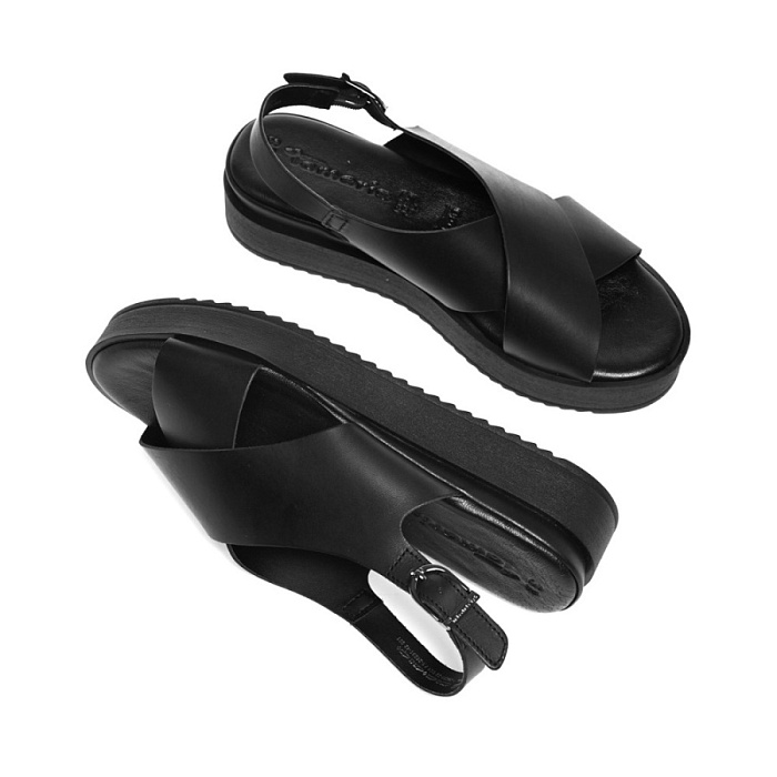 Женские босоножки  TAMARIS черные, артикул 1-28231-42-001