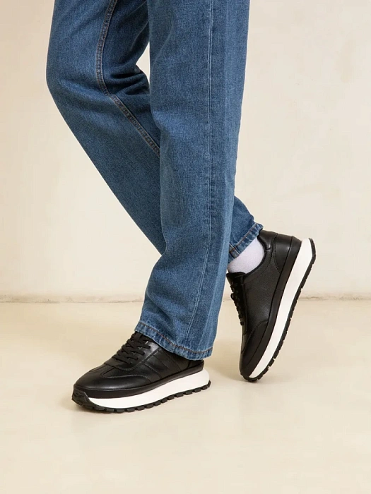 Мужские кроссовки BRUNO RENZONI  черные, артикул ZCA8982T-1