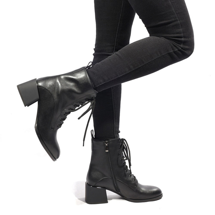 Женские ботинки basic FEDERICA RODARI черные, артикул 4EOB-6503-510-A46