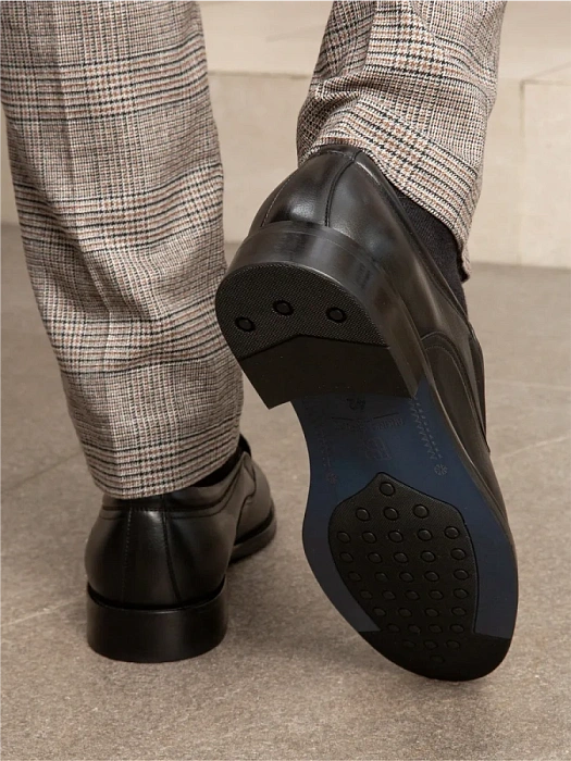 Мужские туфли BRUNO RENZONI  черные, артикул 24252-5-C515