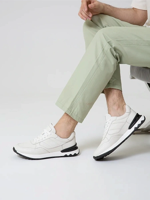 Мужские кроссовки BRUNO RENZONI  бежевые, артикул DQ58531-27