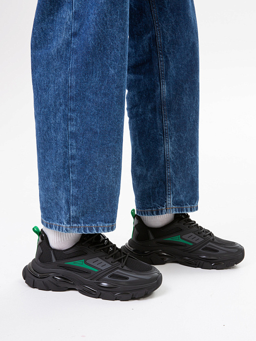 Мужские кроссовки BRUNO RENZONI  черные, артикул VK63-162392