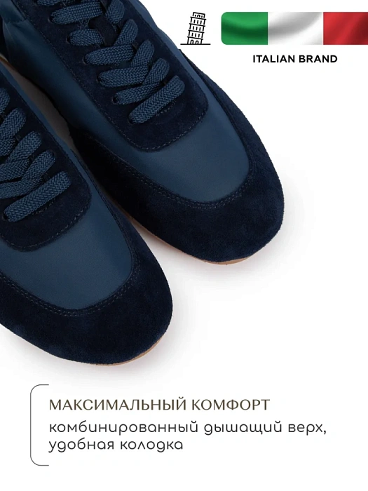 Женские кроссовки SOFIA-ALEXANDRA синие, артикул LT191-2-1-B