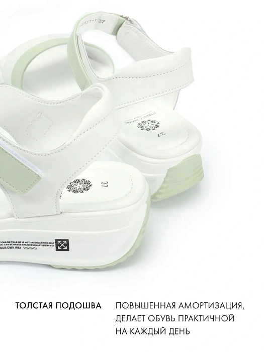 Женские босоножки  FEDERICA RODARI белые, артикул 53E-B151-1