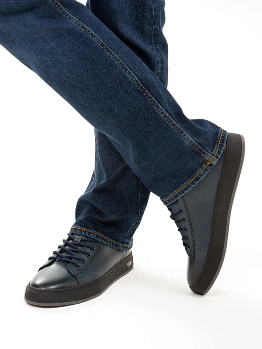 Мужские кеды BRUNO RENZONI  синие, артикул HM8025-3