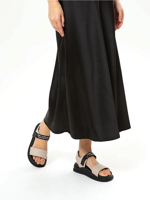 Женские сандалии FEDERICA RODARI серые, артикул 42E-2361-3F