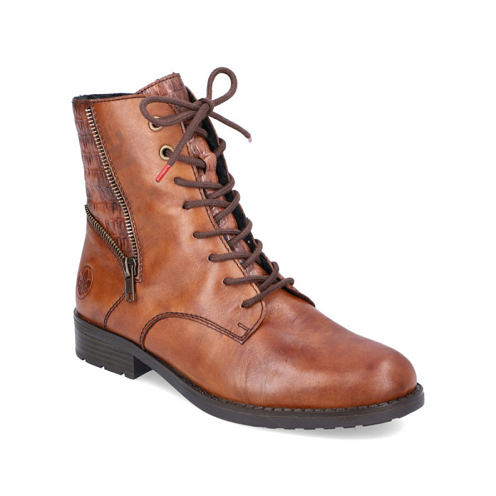 Женские ботинки basic RIEKER коричневые, артикул 70610-25