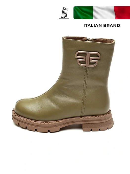 Женские полусапоги Donna Daniella  зеленые, артикул 32W10-59-106Z