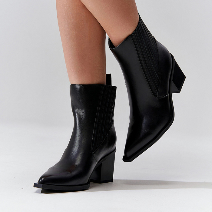 Женские ботильоны FEDERICA RODARI черные, артикул 7E-3C511-653A