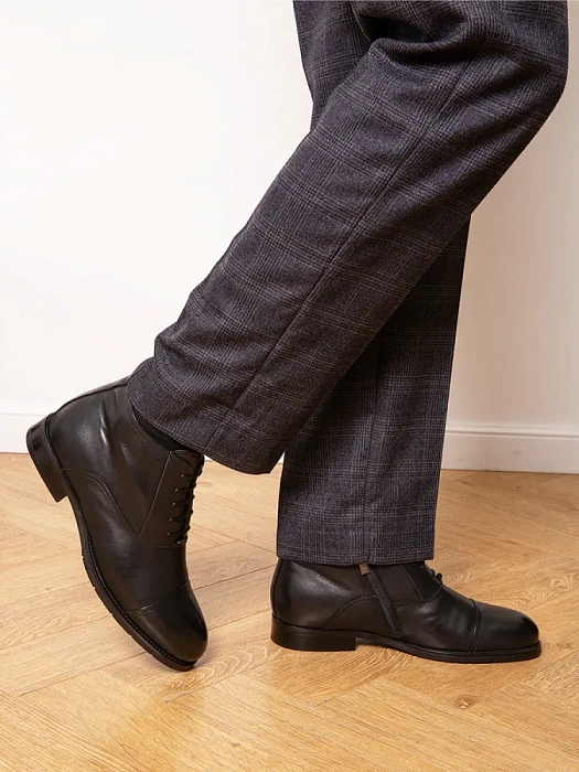 Мужские ботинки basic BRUNO RENZONI  черные, артикул 5332X-936A-M