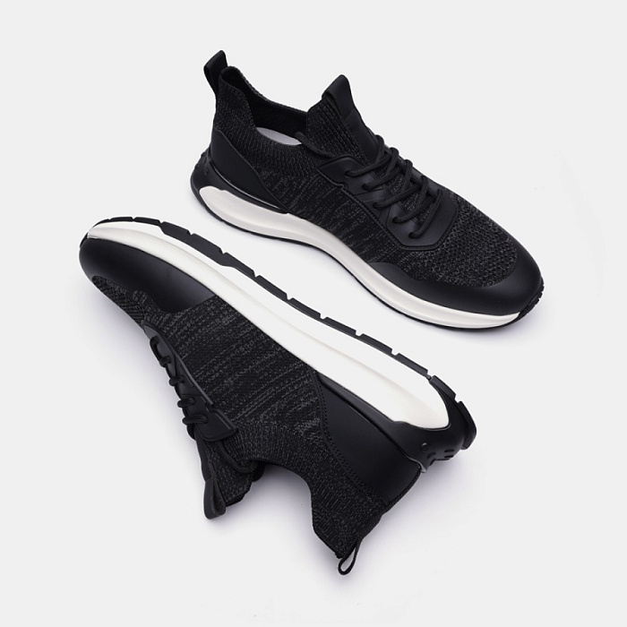 Мужские кроссовки BRUNO RENZONI  черные, артикул LN3704-1